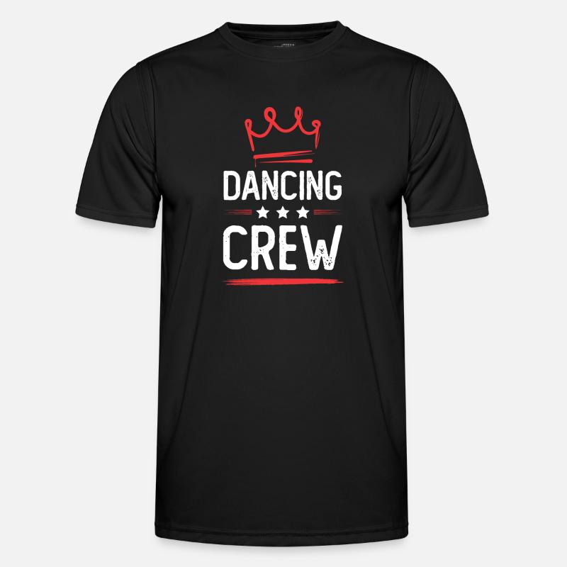 Dancing Crew - Männer Funktions-T-Shirt - Schwarz