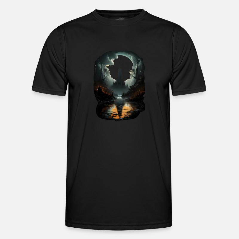 Gothic - Männer Funktions-T-Shirt - Schwarz