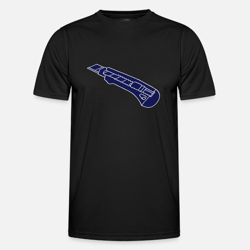 CUTTER Teppichmesser 2 - Männer Funktions-T-Shirt - Schwarz