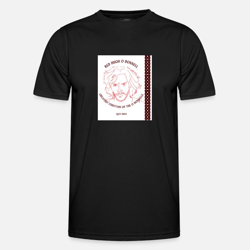 RED HUGH O DONNELL - Men's Functional T-Shirt - black