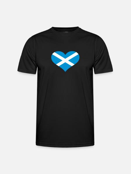 Schottland - Männer Funktions-T-Shirt - Schwarz