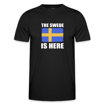 Sweden Swedish - Men's Functional T-Shirt - black - Front - AI Model Male 178 dark (178cm)