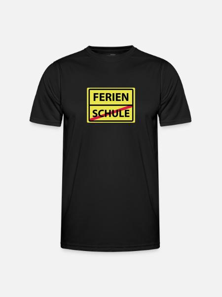 schule ferien - Männer Funktions-T-Shirt - Schwarz