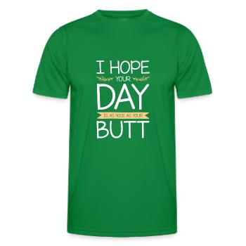 Blagues drôles - T-shirt sport Homme - vert - Devant - AI Model Male 178 dark (178cm)