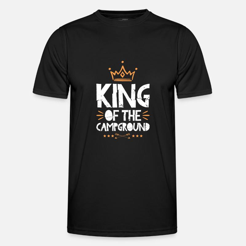 Camping King - Men's Functional T-Shirt - black