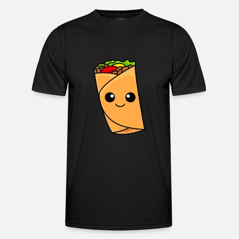 Burrito Comic - Men's Functional T-Shirt - black
