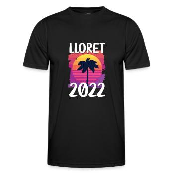 Lloret De mars 2022 - T-shirt sport Homme - noir - Devant - AI Model Male 178 dark (178cm)