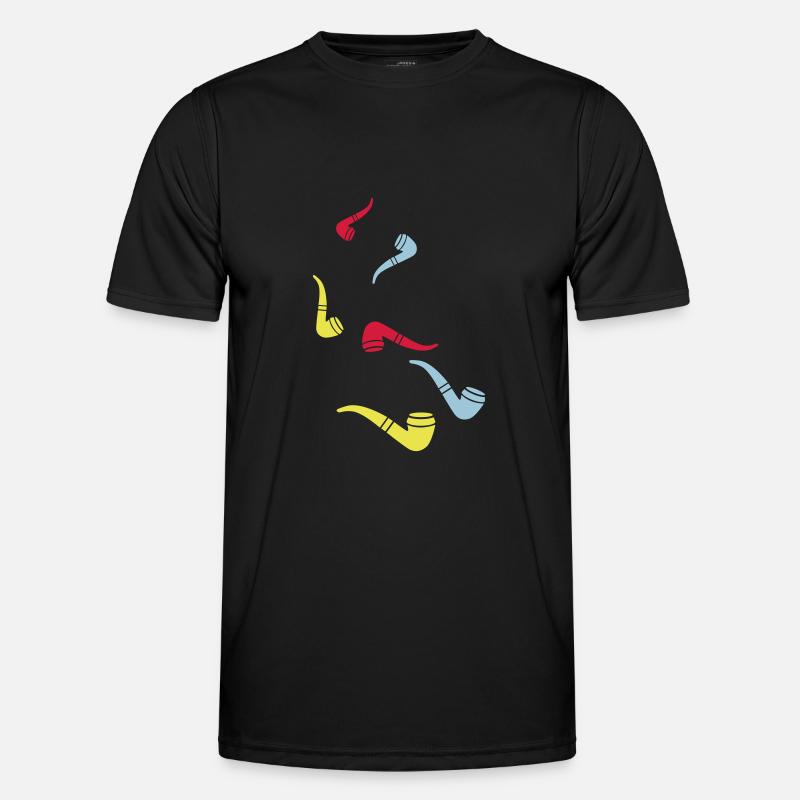 Pfeife rauchen Männer Funktions-T-Shirt