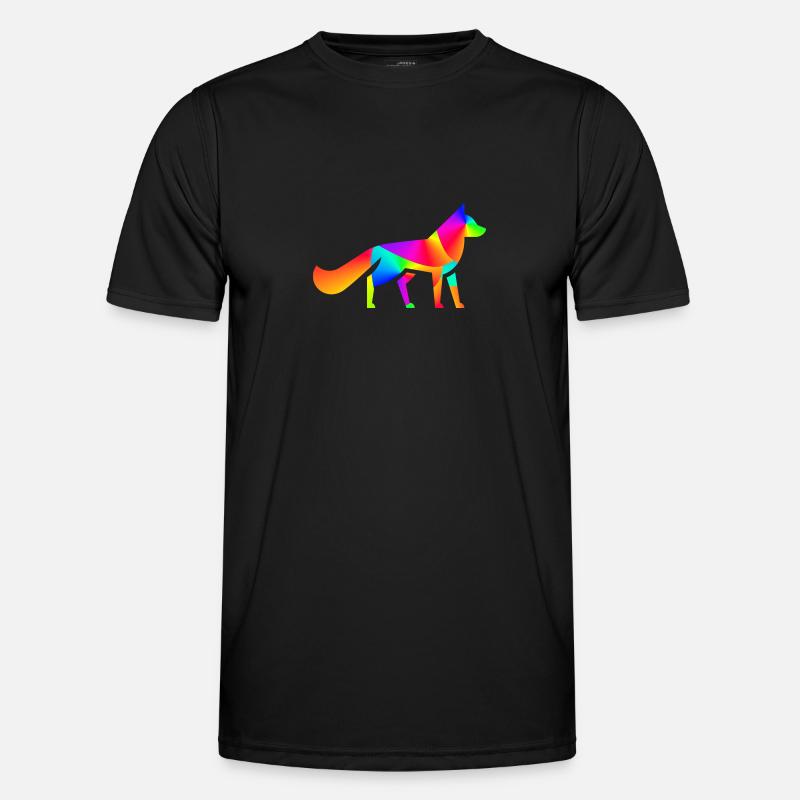 Gradient Fox - Men's Functional T-Shirt - black