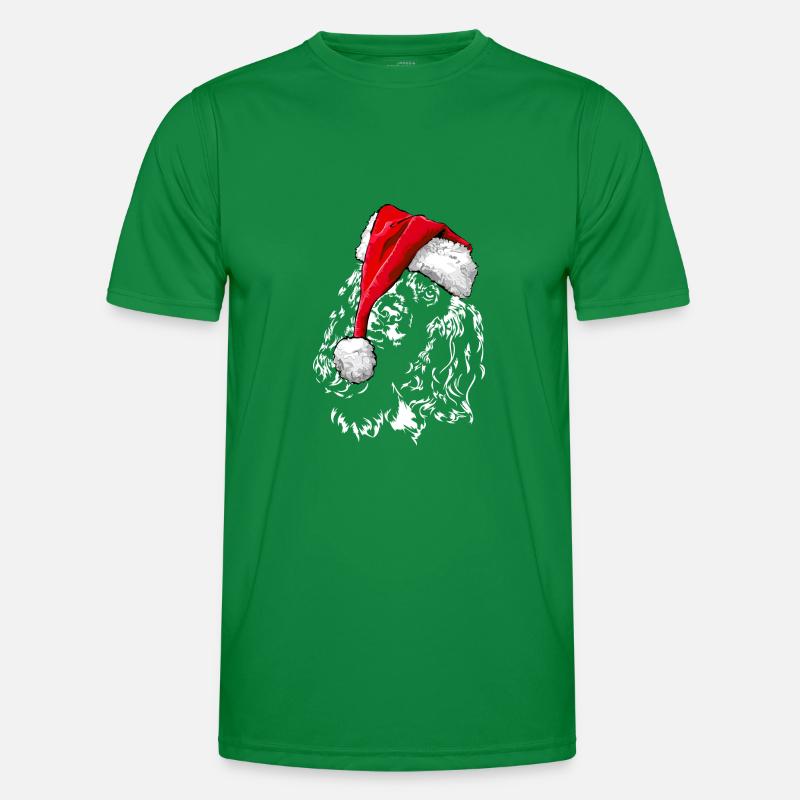Bonnet de chien de Noël COCKER SPANIEL Wilsigns T-shirt sport Homme