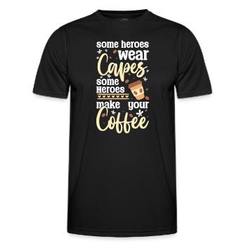 Everyday hero Savior Lifesaver profession - Men's Functional T-Shirt - black - Front - AI Model Male 178 dark (178cm)