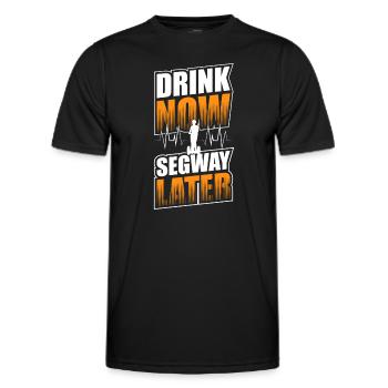 Roller Transport Modefahrzeug - Männer Funktions-T-Shirt - Schwarz - Vorne - AI Model Male 178 dark (178cm)