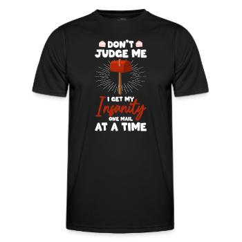 Post Office Letter Deliverers Parcel Deliverers Postmen - Men's Functional T-Shirt - black - Front - AI Model Male 178 dark (178cm)