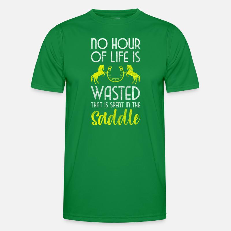 Horses Equestrian Men's Functional T-Shirt