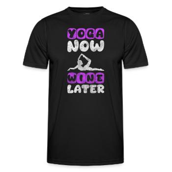 Entspannung Geist Luxus - Männer Funktions-T-Shirt - Schwarz - Vorne - AI Model Male 178 dark (178cm)