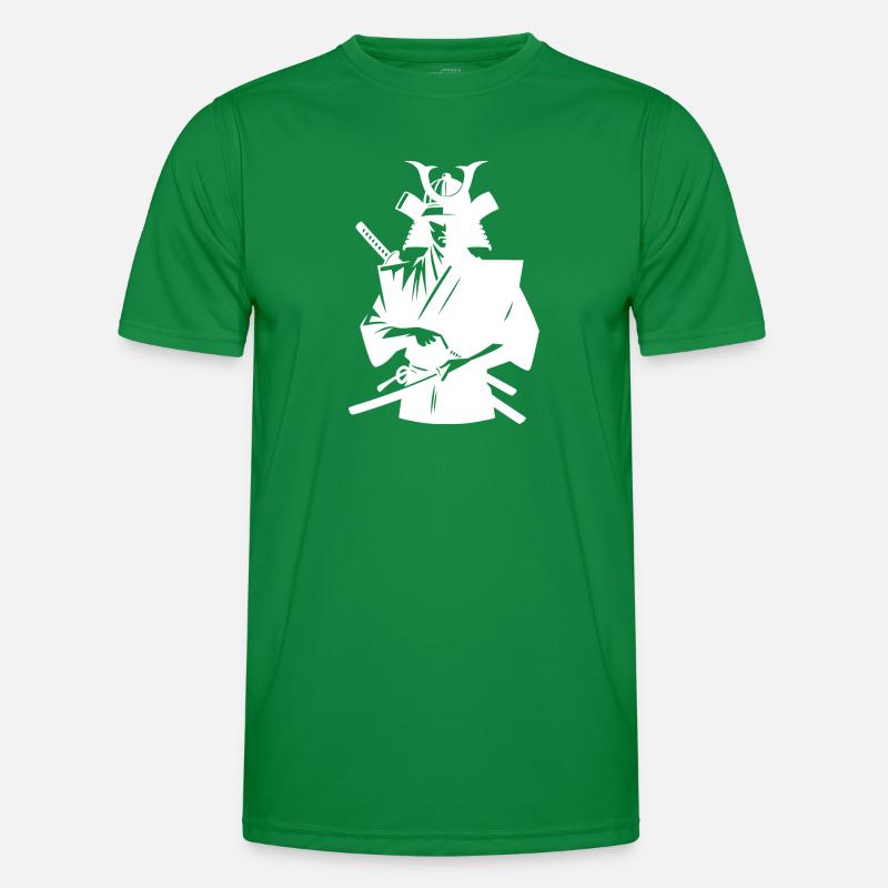 Samouraï japonais avec épée T-shirt sport Homme