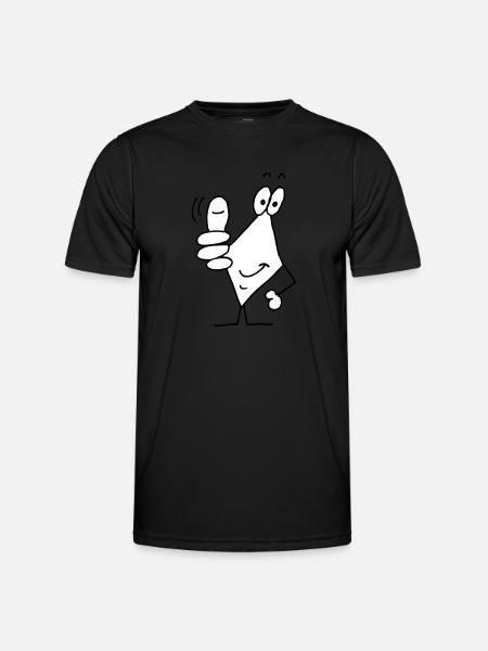 thumbs up - Men's Functional T-Shirt - black