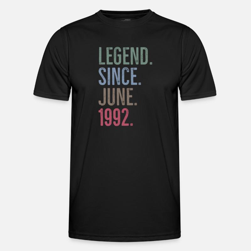 Legend Since June 1992 - Men's Functional T-Shirt - black