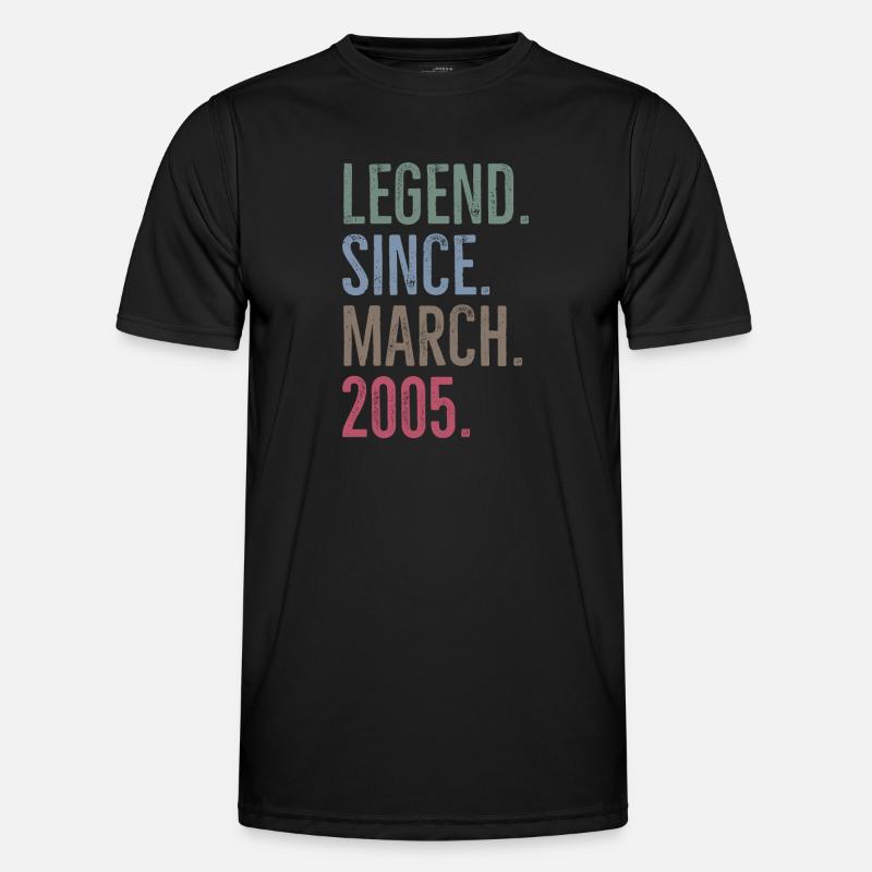 Legend Since March 2005 - Men's Functional T-Shirt - black