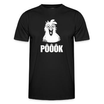 Poulet surprise - T-shirt sport Homme - noir - Devant - AI Model Male 178 dark (178cm)