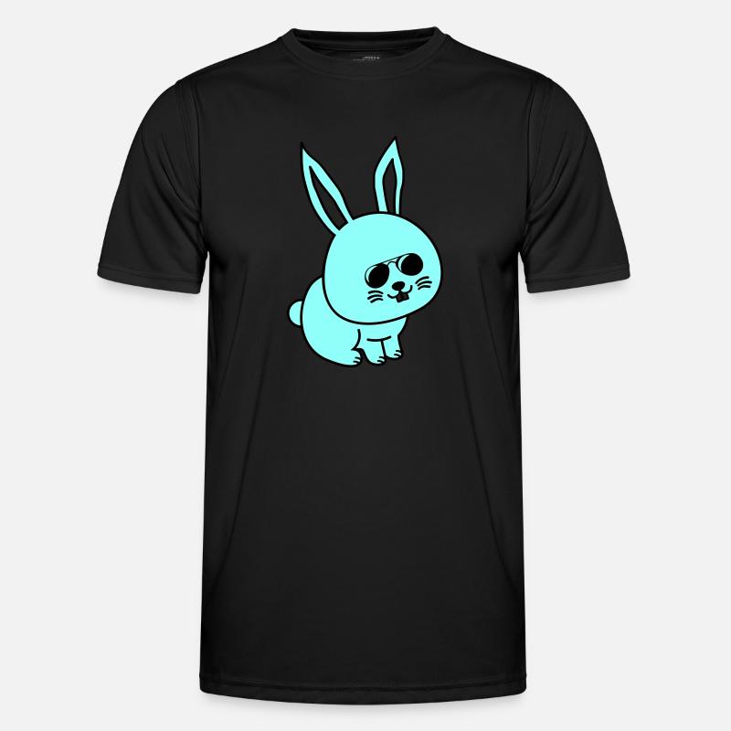 Bunny Comic Cool - Men's Functional T-Shirt - black
