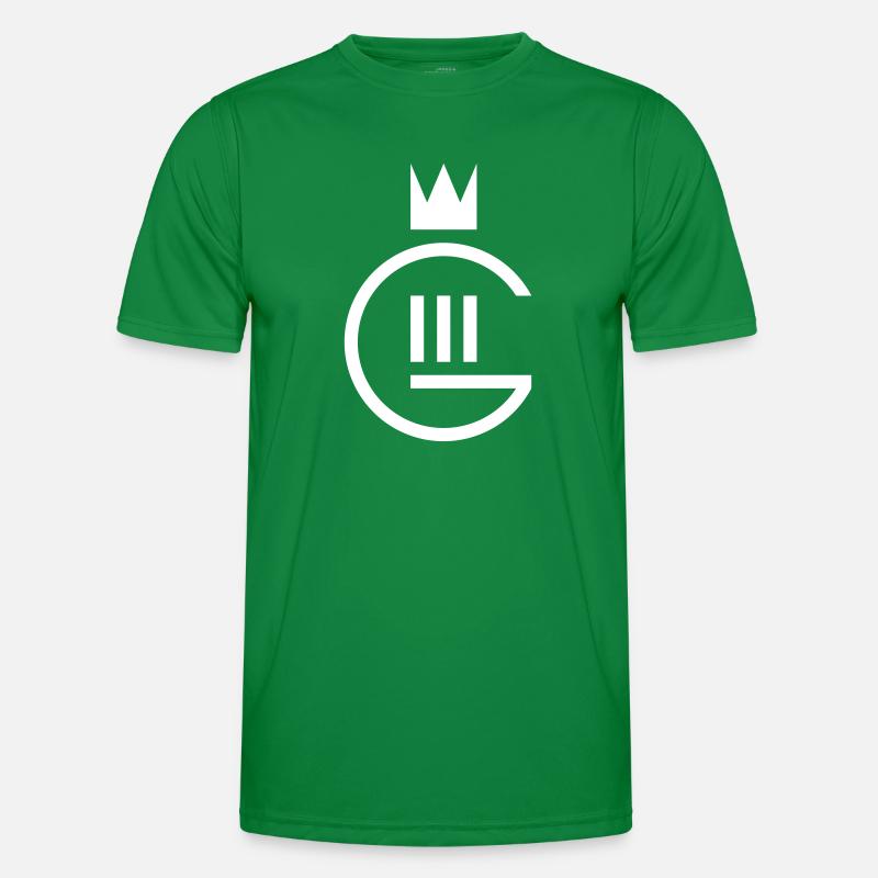 Monogramm Gustaf III. Männer Funktions-T-Shirt