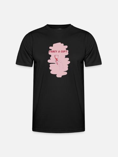 Fancy a cup - T-shirt sport Homme - noir