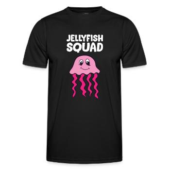 Jellyfish - Jellyfish Squad - Men's Functional T-Shirt - black - Front - AI Model Male 178 dark (178cm)