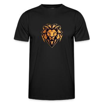 Lion - T-shirt sport Homme - noir - Devant - AI Model Male 178 dark (178cm)
