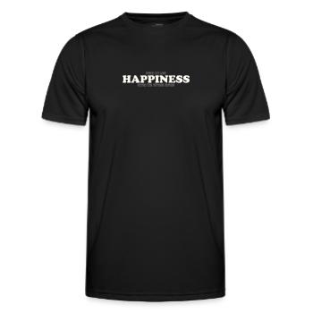 FOUND MY LOST HAPPINESS UNDER THE DIVORCE PAPERS - Men's Functional T-Shirt - black - Front - AI Model Male 178 dark (178cm)