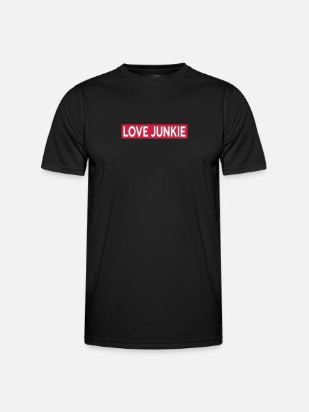 LOVE JUNKIE - Men's Functional T-Shirt - black