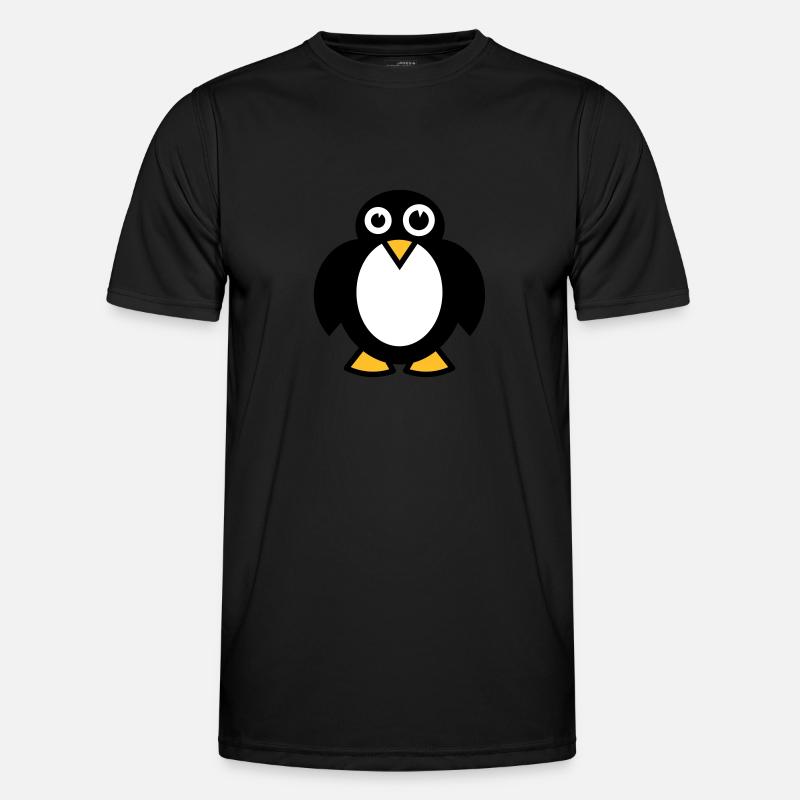 Lustiger Pinguin Männer Funktions-T-Shirt