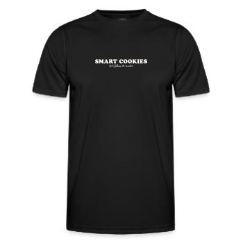 LES COOKIES INTELLIGENTS NE SUIVENT PAS LES MIETTES - T-shirt sport Homme - noir - Devant - AI Model Male 178 dark (178cm)