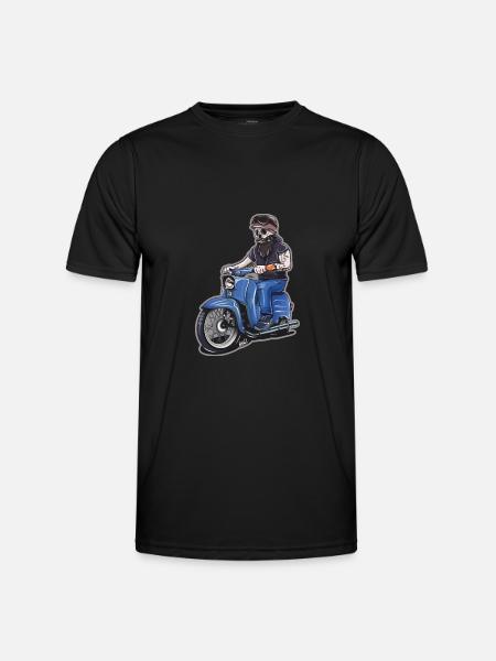 Zweitackt forever - Men's Functional T-Shirt - black