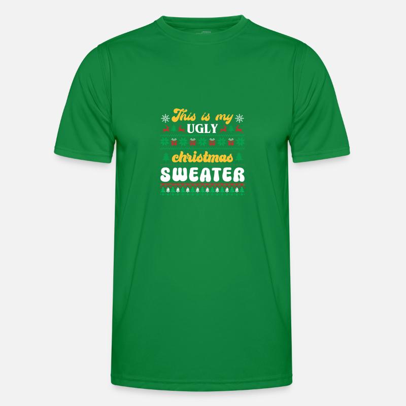 Das ist mein hässlicher Weihnachtspullover Männer Funktions-T-Shirt