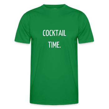 Cocktail-Zeit - Männer Funktions-T-Shirt - Kelly Green - Vorne - AI Model Male 178 dark (178cm)