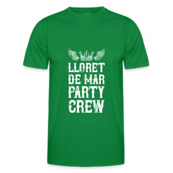 Équipe de vacances de fête de Lloret De Mar - T-shirt sport Homme - vert - Devant - AI Model Male 178 dark (178cm)