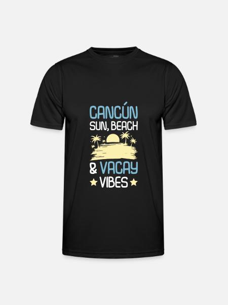 Cancun Summer Saying - Men's Functional T-Shirt - black