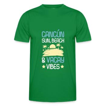 Dicton de l’été de Cancún - T-shirt sport Homme - vert - Devant - AI Model Male 178 dark (178cm)
