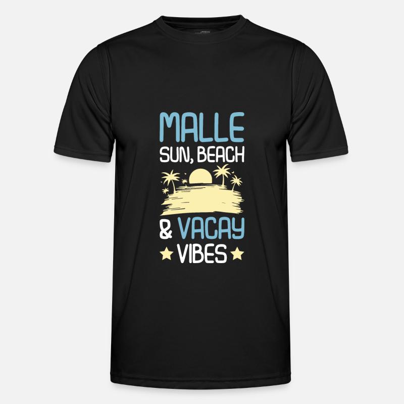 Malle Summer Saying - Men's Functional T-Shirt - black