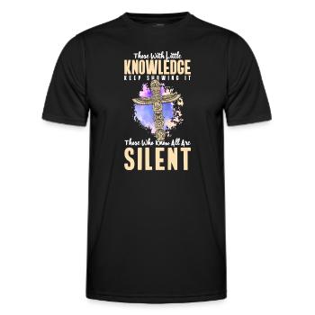 Totem Skull Raven Freedom - Men's Functional T-Shirt - black - Front - AI Model Male 178 dark (178cm)