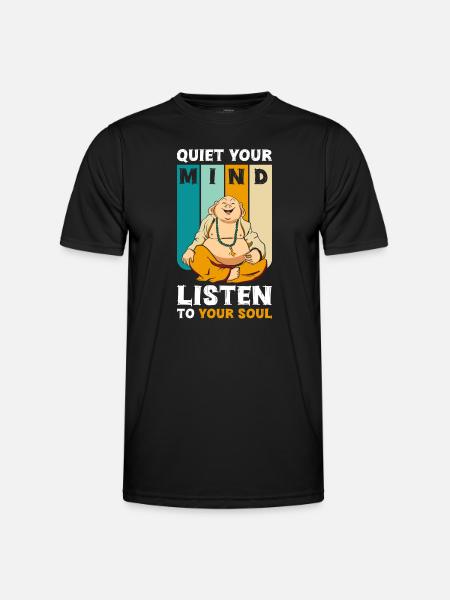 Relaxation Om Spiritual Awareness - Men's Functional T-Shirt - black