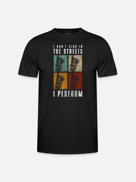 Spectacle de déversements de rue - T-shirt sport Homme - noir
