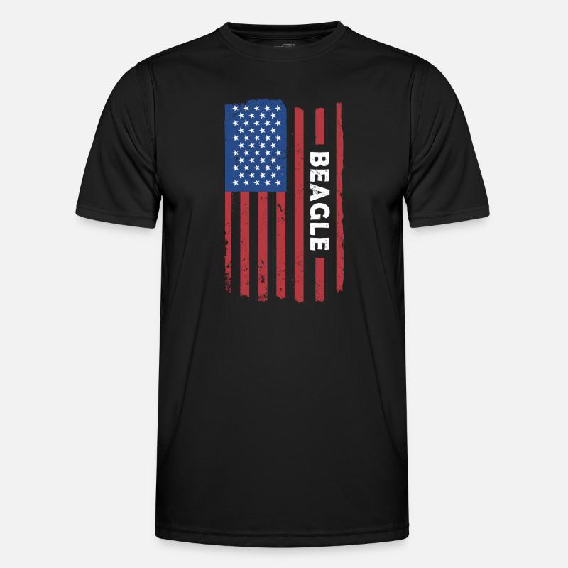 Drapeau Beagle Us T-shirt sport Homme
