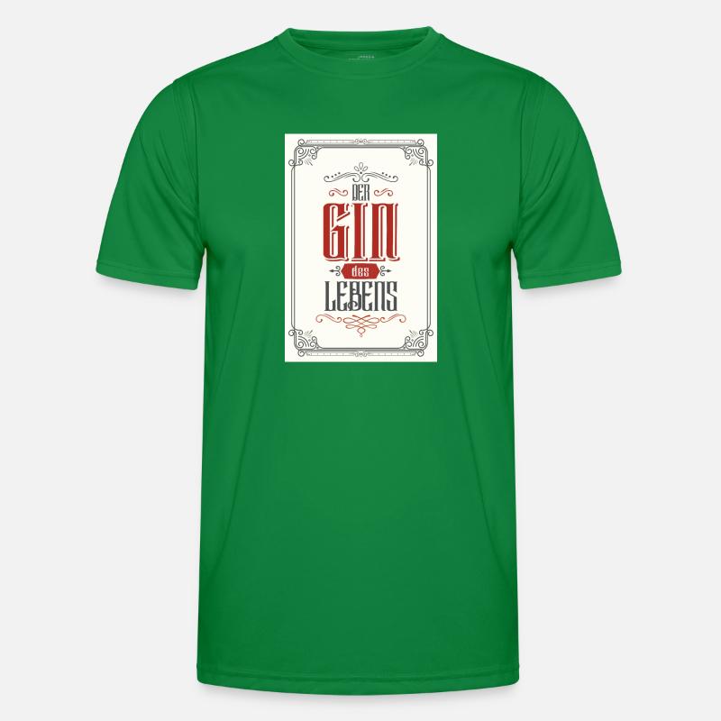 Der Gin des Lebens Poster Männer Funktions-T-Shirt