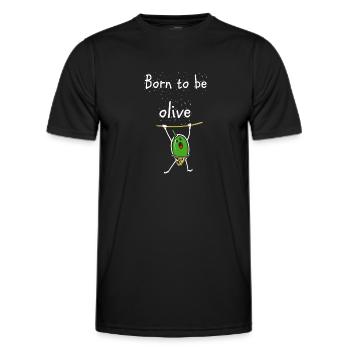 olive - T-shirt sport Homme - noir - Devant - AI Model Male 178 dark (178cm)