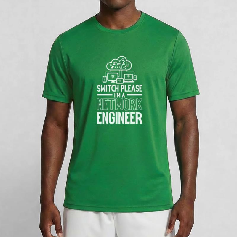 Switch Please I'm A Network Engineer IT Tech Männer Funktions-T-Shirt