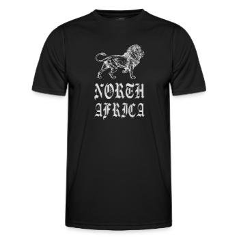 Funny Story Africa - Men's Functional T-Shirt - black - Front - AI Model Male 178 dark (178cm)