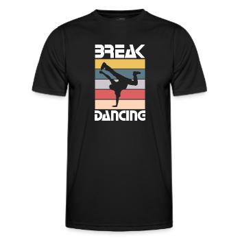 Break Dancing - Funny Break Dancing Team - T-shirt sport Homme - noir - Devant - AI Model Male 178 dark (178cm)