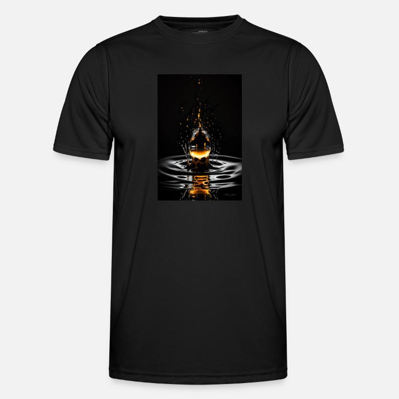 Drop fire 3 - Men's Functional T-Shirt - black